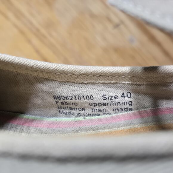 Dansko Vegan Valerie Mary Jane Women 9.5-10 EU 40 Shoe Beige Canvas Buckle Clogs - Picture 8 of 13